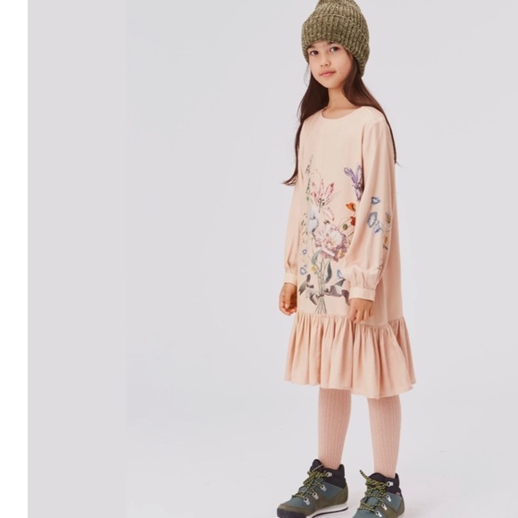 Molo Other - Floral Long Sleeve Dress with Ruffle Hem by Molo. Euro size 146/152